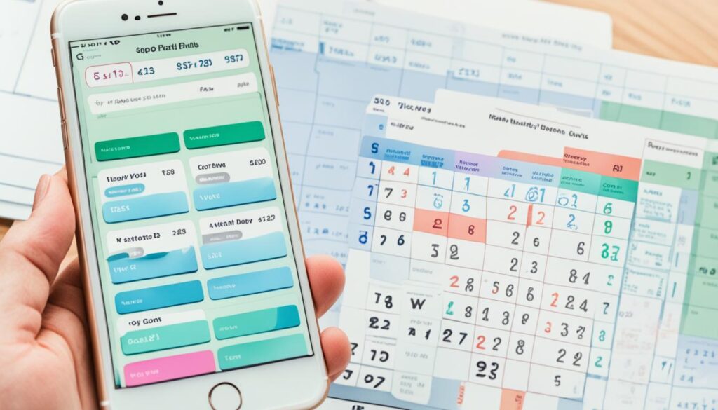 organizing bills with iPhone reminders