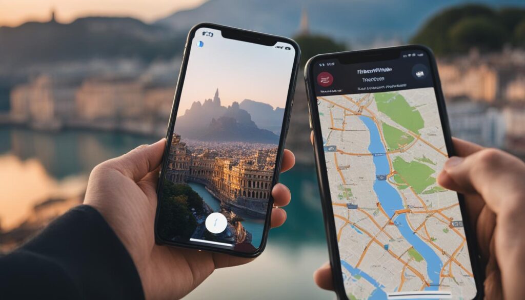 organizing travel information on iPhone